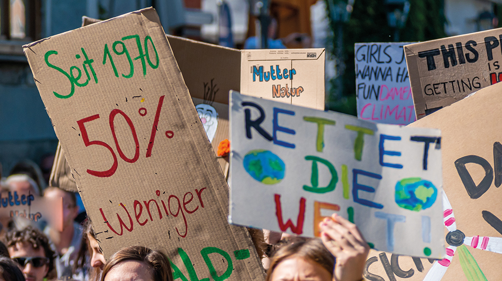 Bei einer Demo zur Energiewende (Foto: Shutterstock / Animaflora PicsStock)
