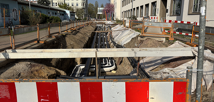 Construction sites on the campus