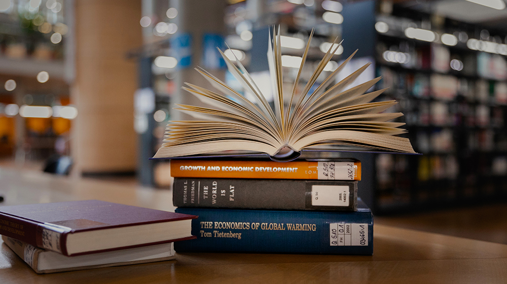Bücher in der Bibliothek der Uni Magdeburg (Foto: Hannah Theile / Uni Magdeburg)