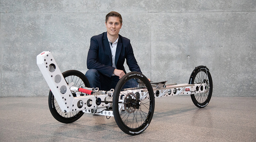 Henrik Pahlitzsch mit seinem ROWCYCLE