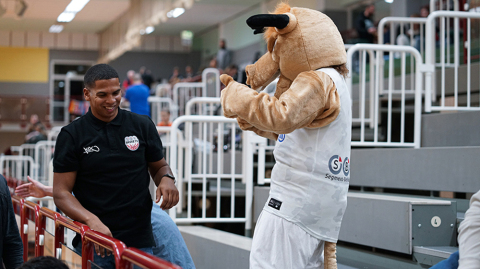 Michael Canty beim Spiel der SBB Baskets (c) privat Michael Canty beim Spiel der SBB Baskets (c) privat