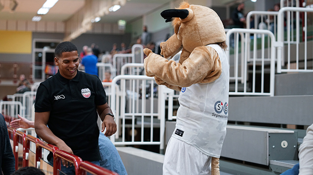 Michael Canty beim Spiel der SBB Baskets (c) privat