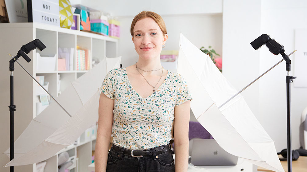 Die Auszubildende Hannah Theile hat in Barcelona ein Praktikum absolviert. (Foto: Anna Friese / Uni Magdeburg)