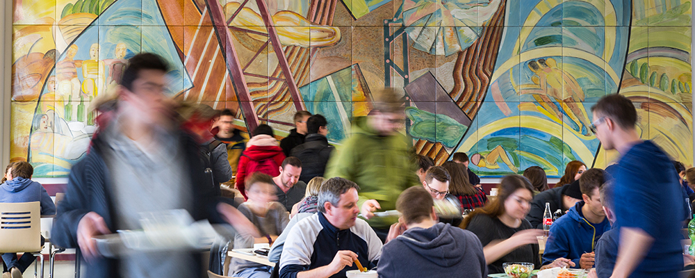 In the canteen on the main campus of the University of Magdeburg (c) Harald Krieg Uni Magdeburg