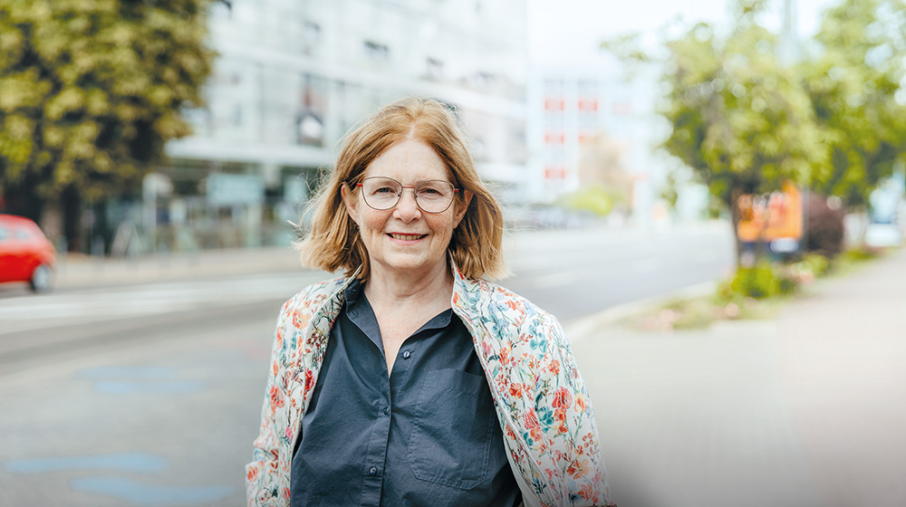 Portrait Prof. Ellen Matthies (c) Jana Dünnhaupt Uni Magdeburg