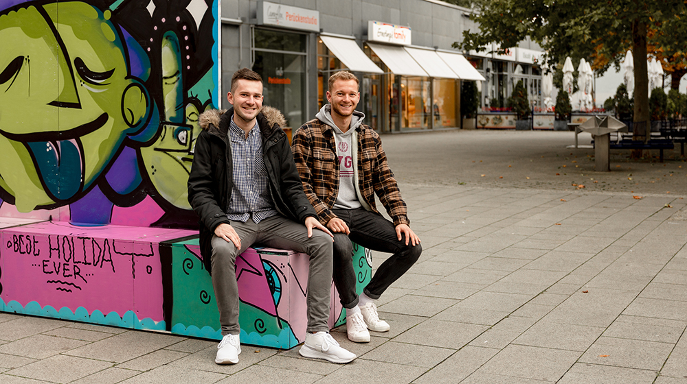 Die beiden Studenten der Uni Magdeburg Konstantin und Max (c) Hannah Theile_Uni Magdeburg b