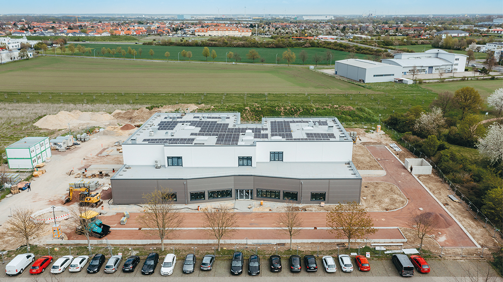Luftaufnahme vom Center for Method Development der Uni Magdeburg (c) Jana Dünnhaupt Uni Magdeburg