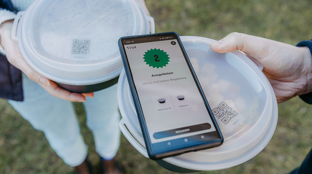Vytal App zum ausleihen von To-Go Behältern (c) Jana Dünnhaupt