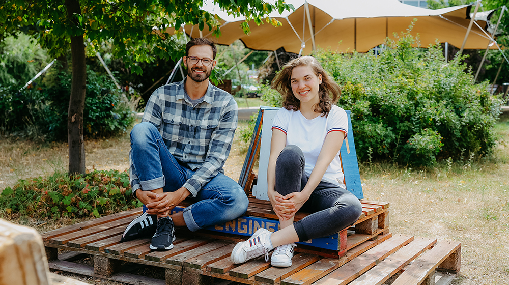 Varg Königsmark und Nadine Zscherber sind Teil des Teams, das an der Uni Magdeburg die Aphantasie untersucht (Foto: Jana Dünnhaupt / Uni Magdeburg)