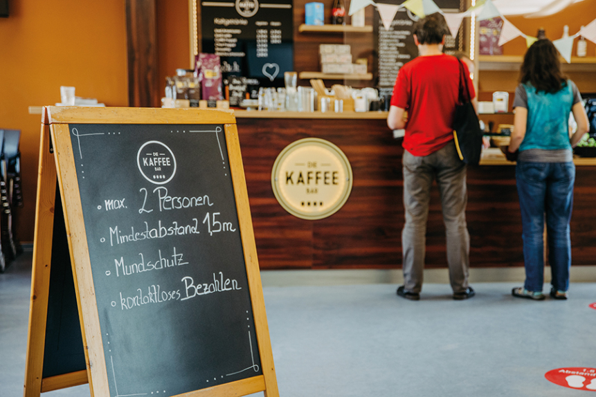 In der Kaffeebar der Uni Magdeburg (c) Jana Dünnhaupt Uni Magdeburg